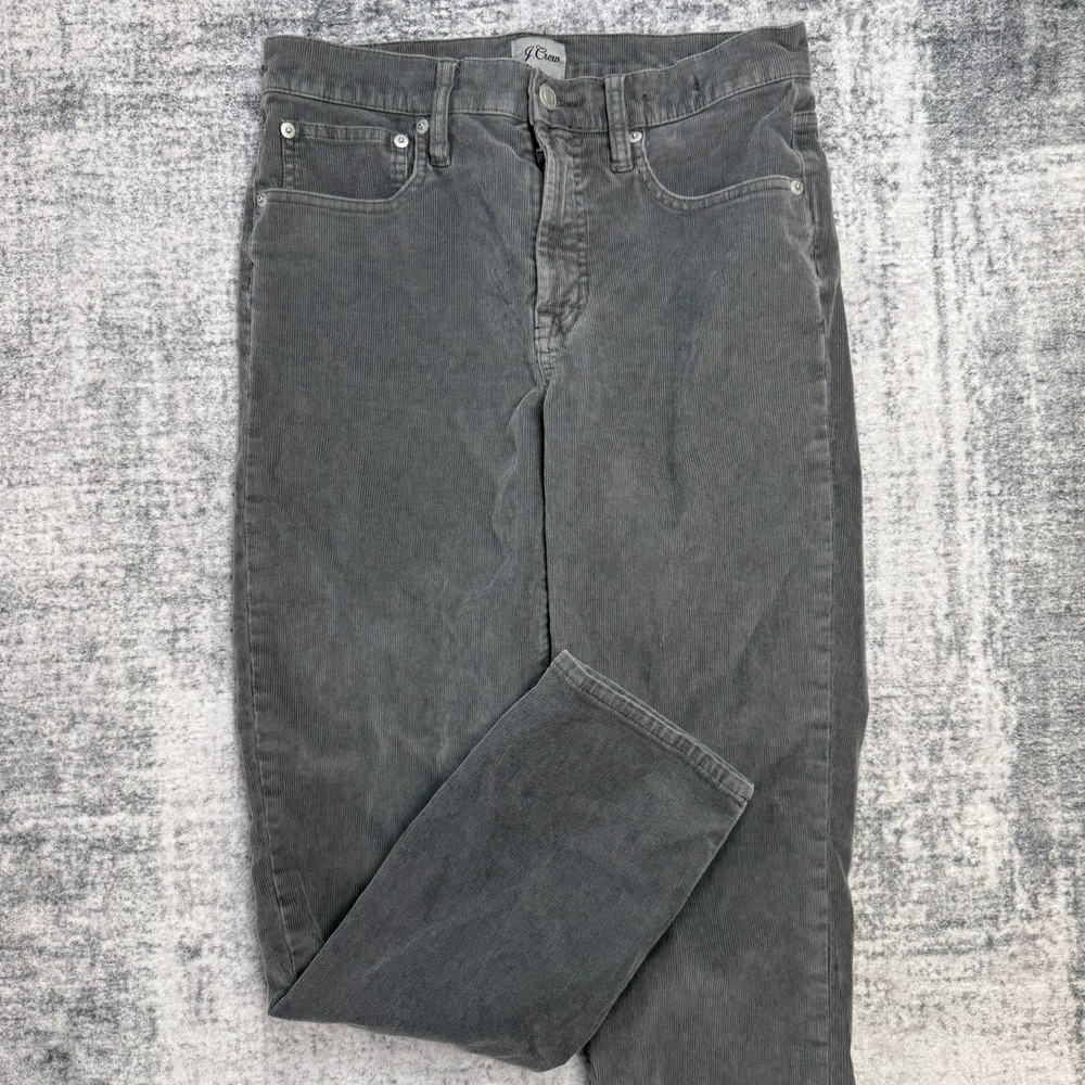 J Crew Corduroy Pants‎ Womens 27 Vintage Slim Straight Stretch 5 Pocket Pinwale